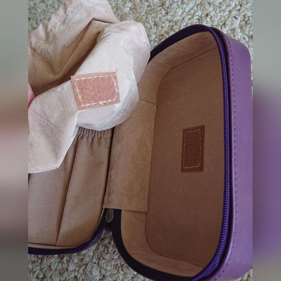 Rowallen Purple Leather jewelry box - Picture 7 of 12